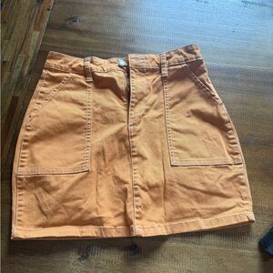 Dickies Orange Mini Skirt
